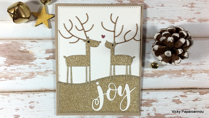 christmas card deer