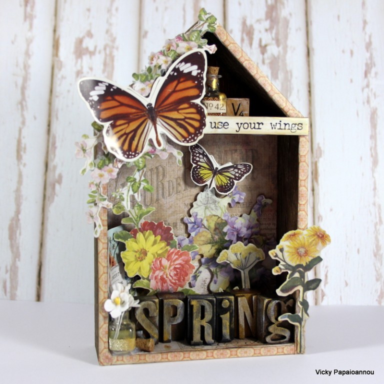 house mixed media project Vicky Papaioannou