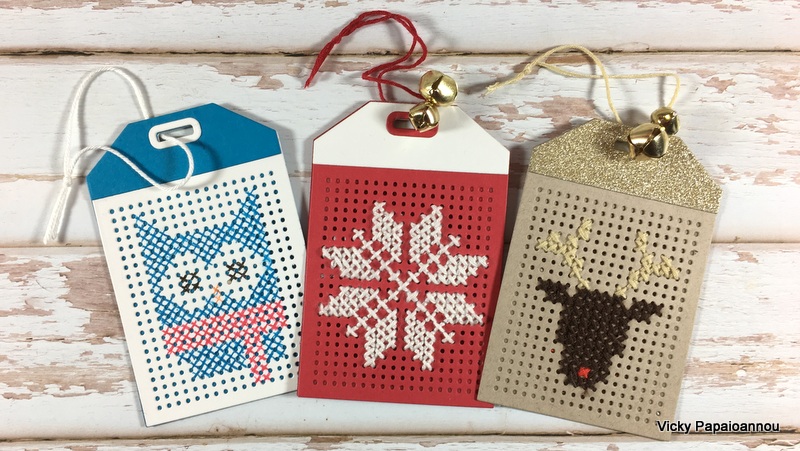 Christmas Gift Tags for Christmas Presents Cross X-Stitch Patterns ONLY